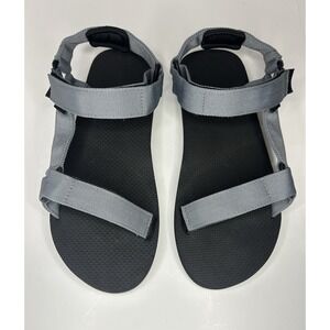 Watelves Mens Grey Sport Sandals Adjustable Strap Size 43/10 Hiking Casual Shoes